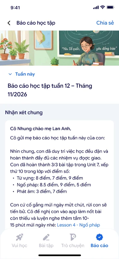 Ba mẹ dễ dàng đồng hành